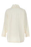 shaped membrane shirt in crinkled japanese washi paper blend