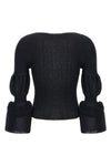 assemblage branch ramie blend knit top