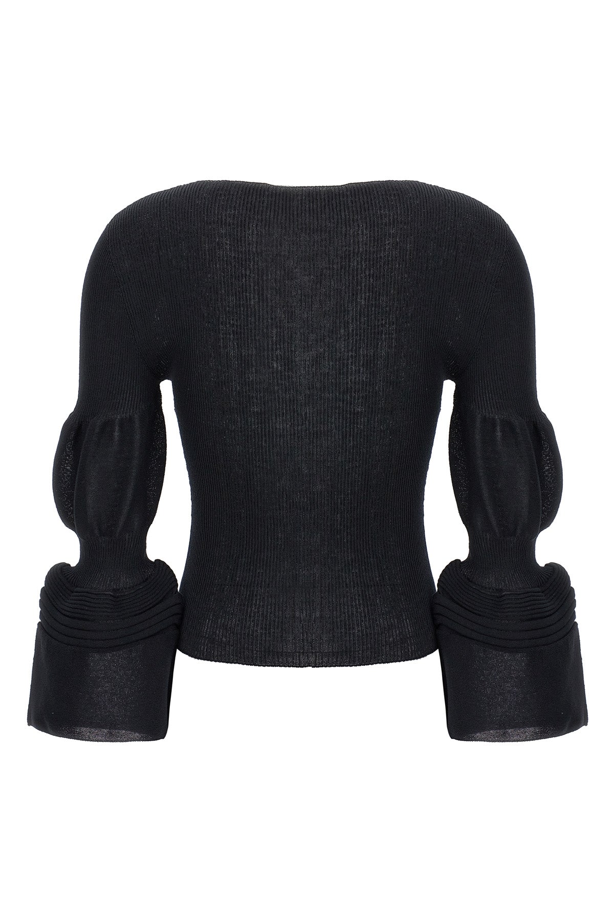 assemblage branch ramie blend knit top