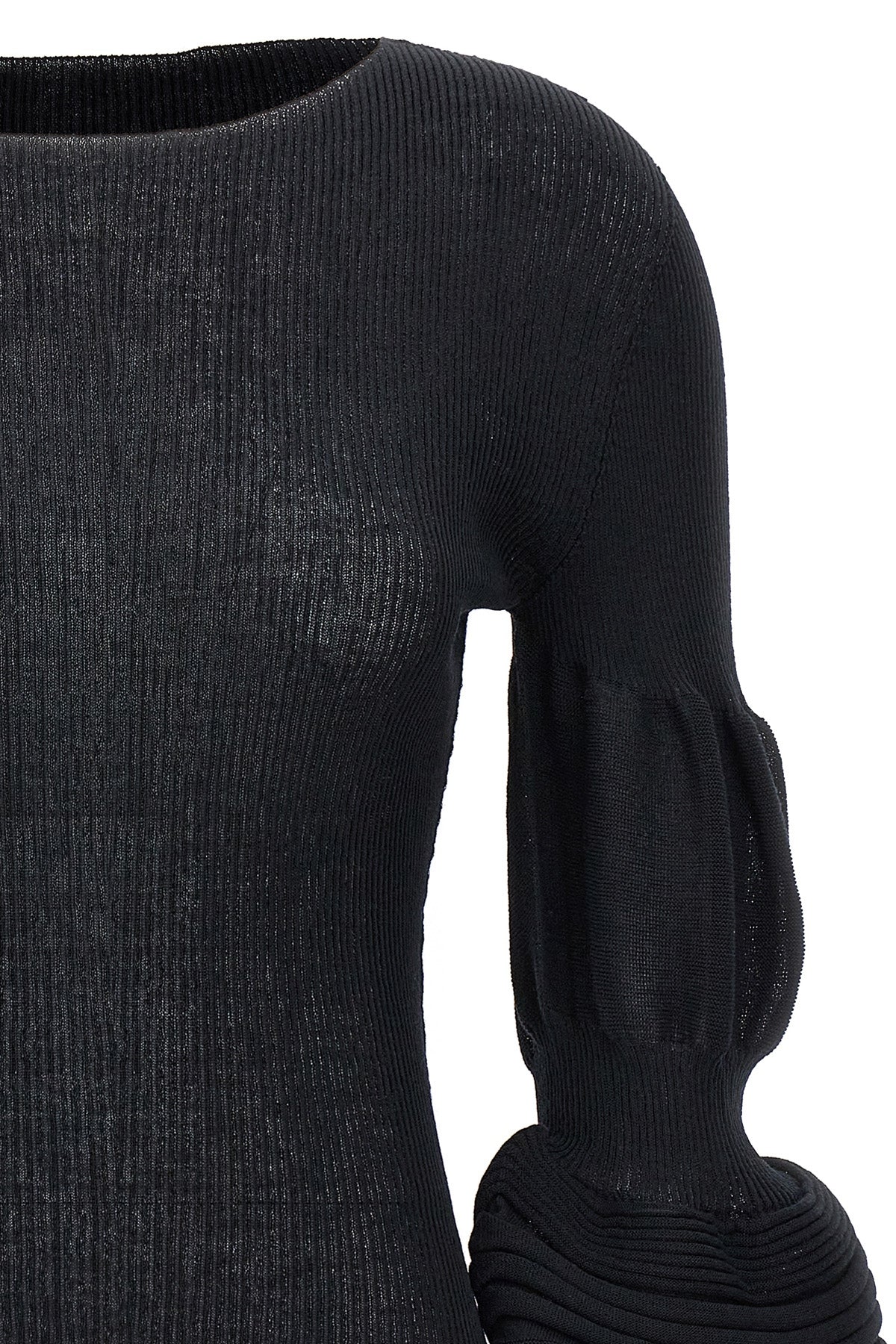 assemblage branch ramie blend knit top