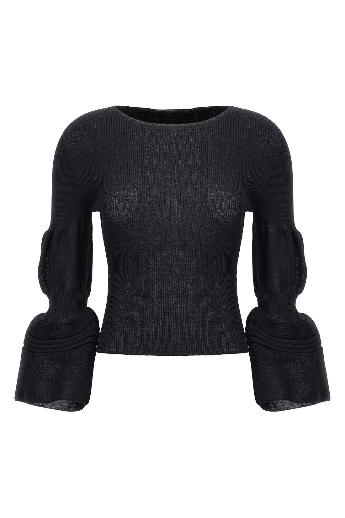 ISSEY MIYAKE 2 assemblage branch ramie blend knit top