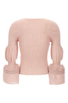 assemblage branch ramie blend knit top