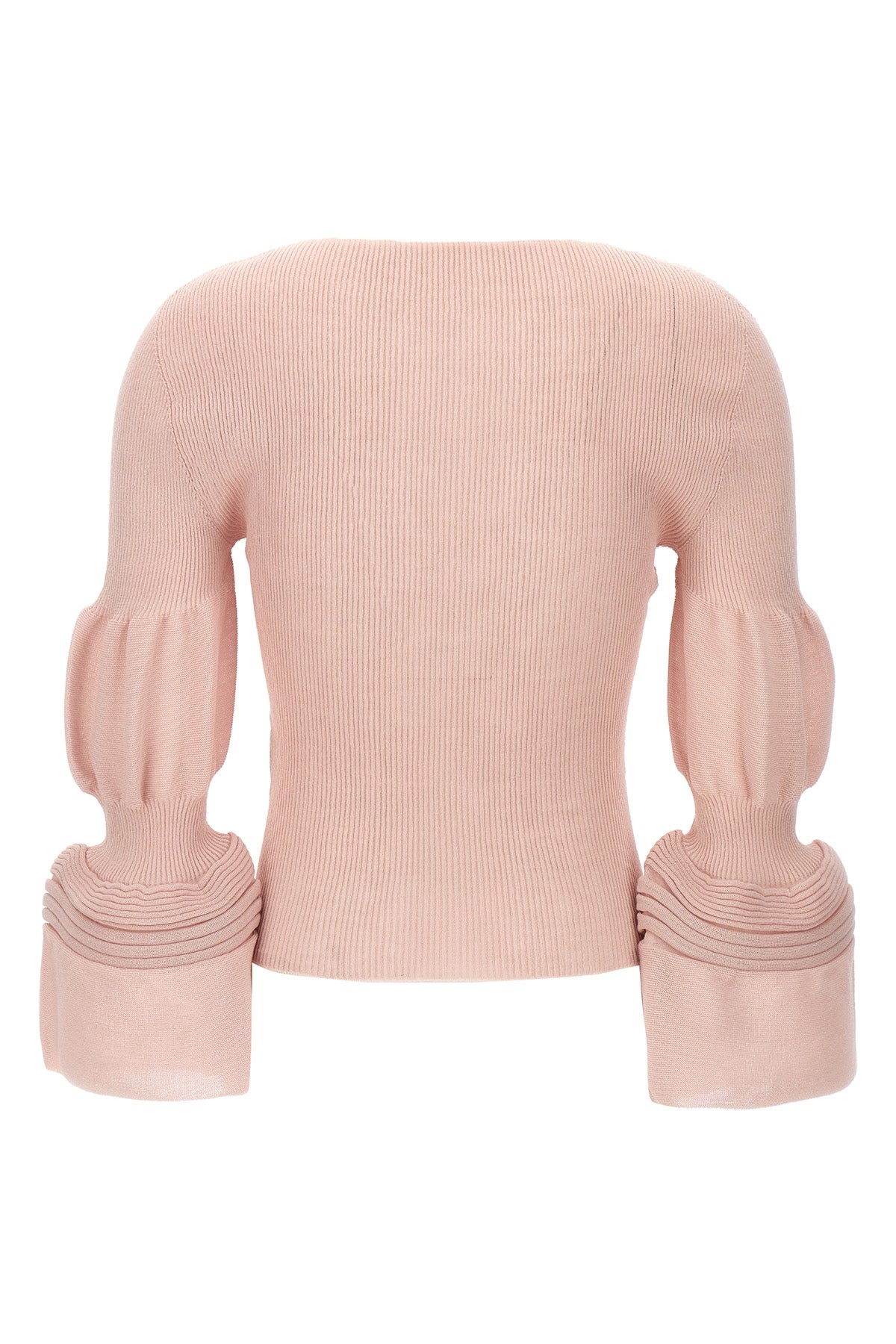 assemblage branch ramie blend knit top
