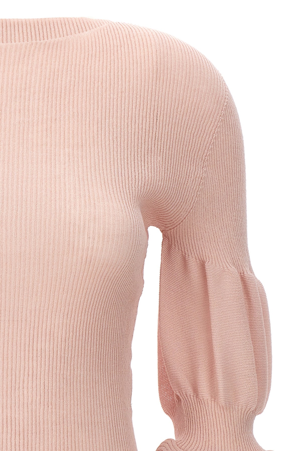 assemblage branch ramie blend knit top