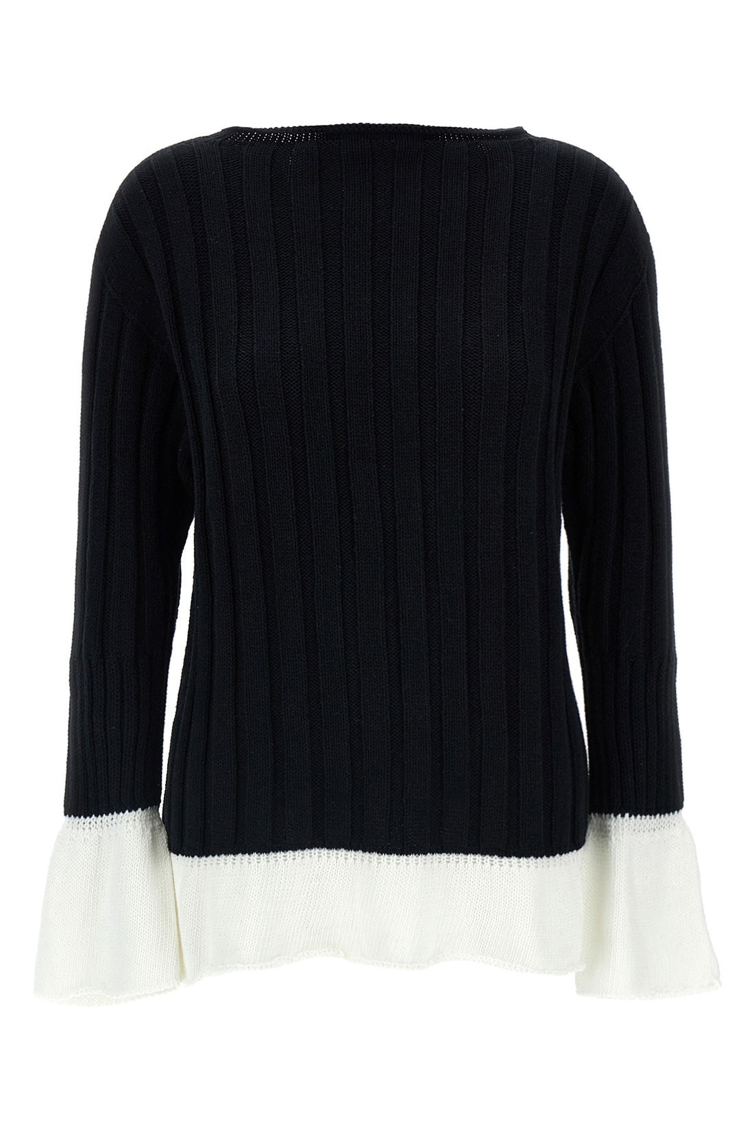 ISSEY MIYAKE 2 behind the scenes ribbed cotton sweater