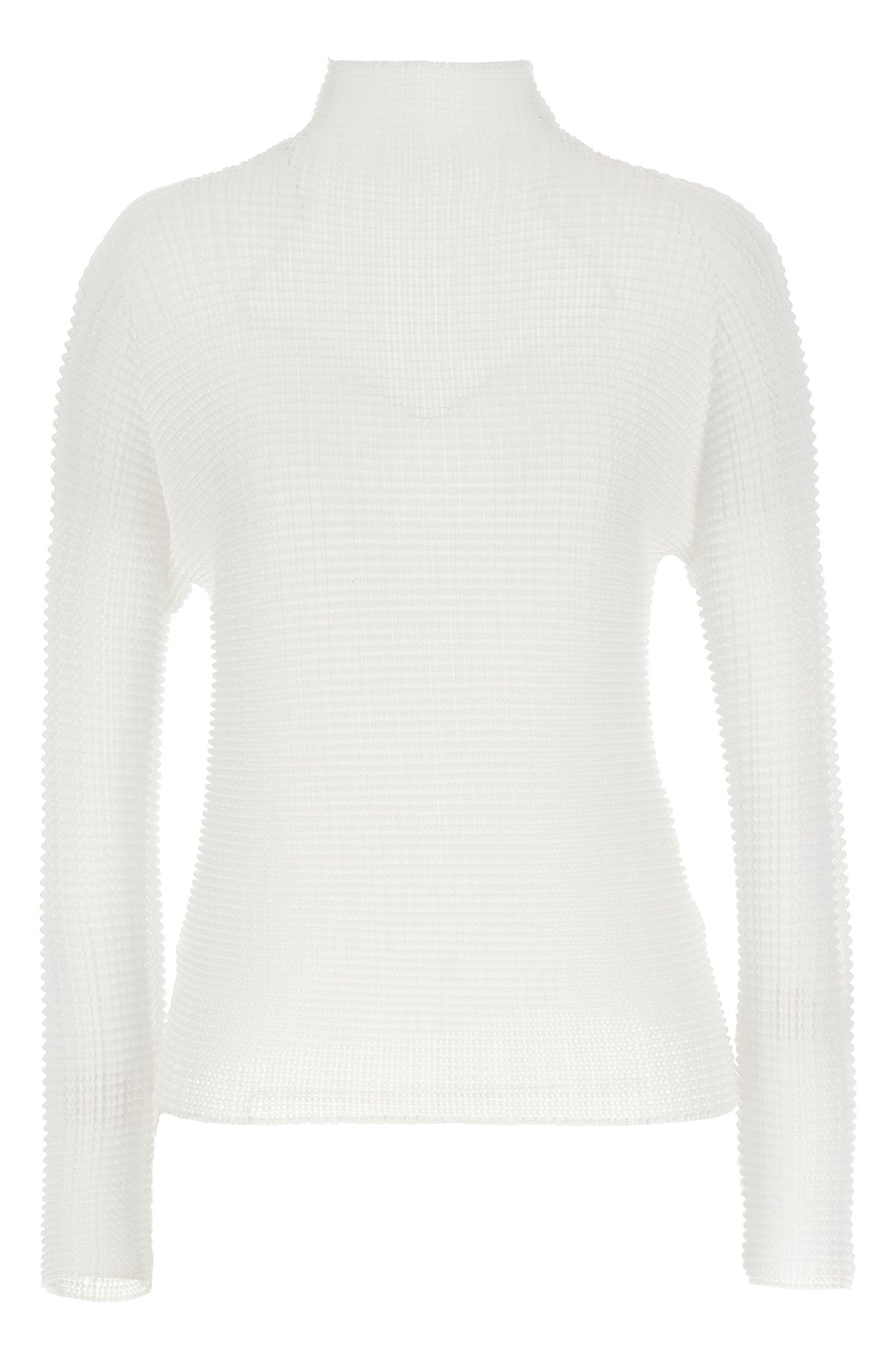wooly pleats-56 pleated fabric blouse