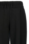 champagne stretch cotton blend pants