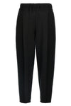 champagne stretch cotton blend pants