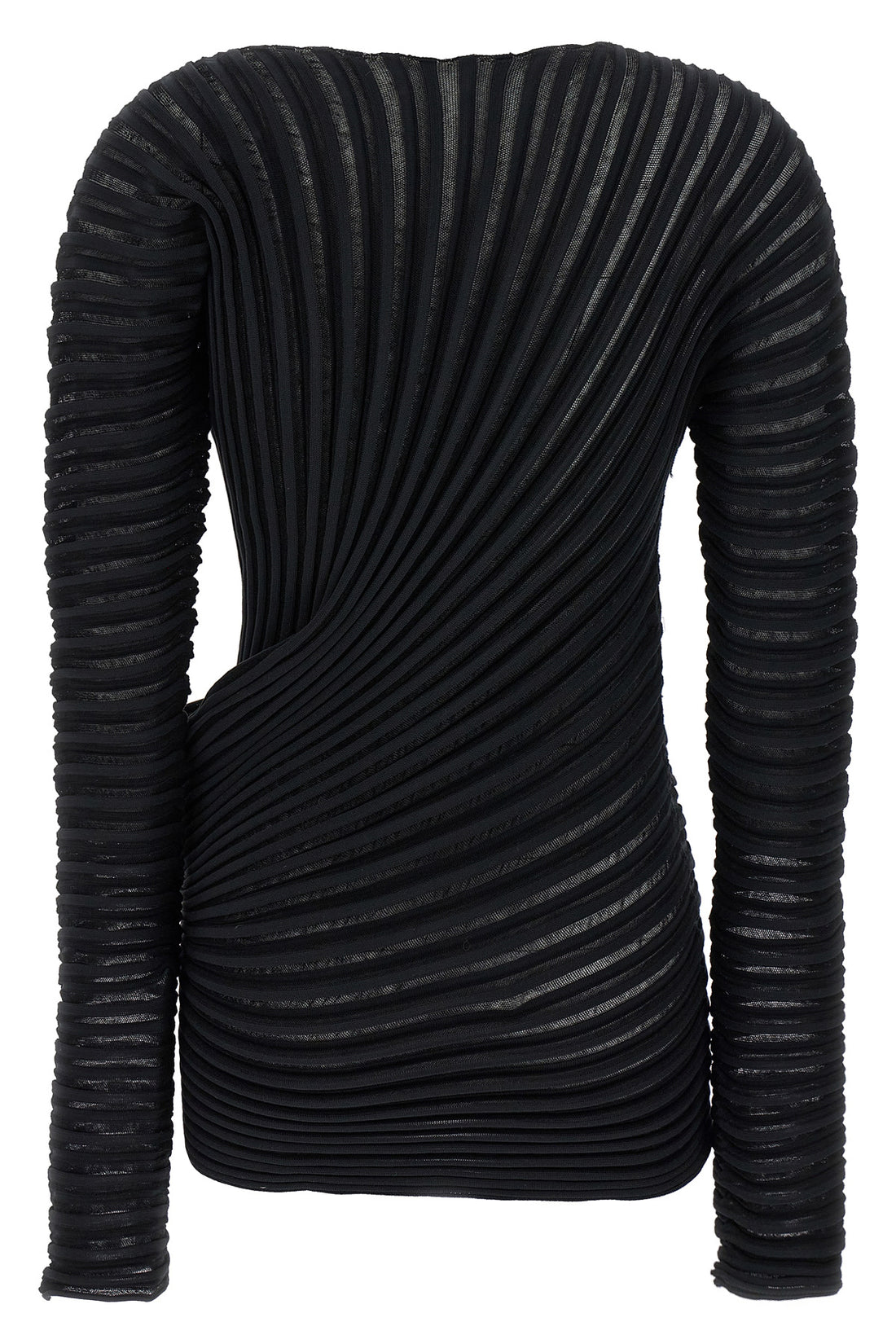 ISSEY MIYAKE 2 stream pleated knit top