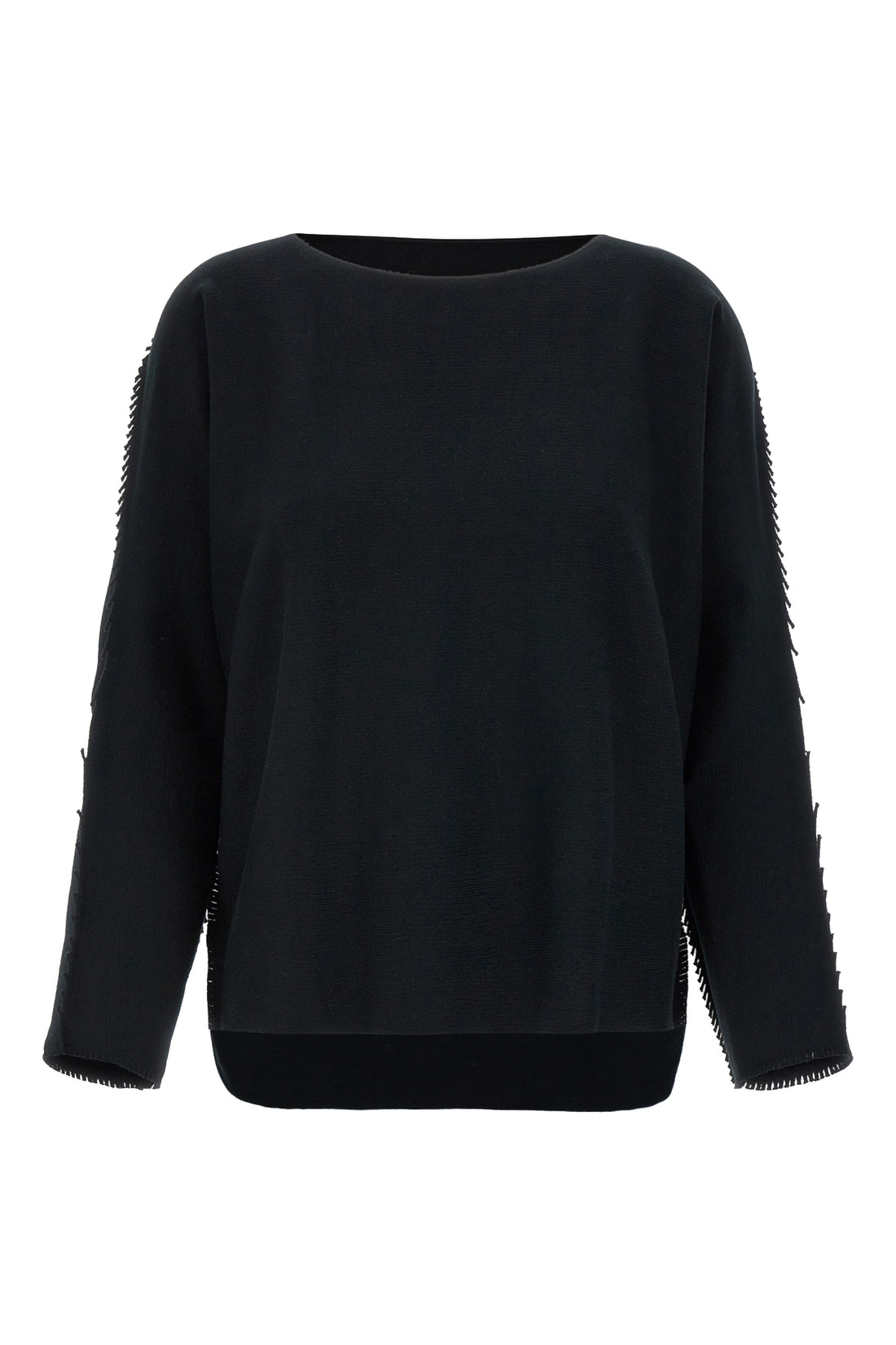 ISSEY MIYAKE 2 campagne crewneck sweater in stretch cotton blend