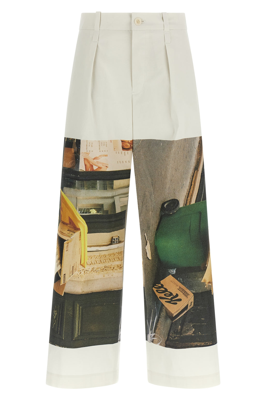 ISSEY MIYAKE 2 street view cotton blend pants