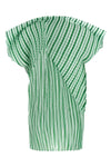 generic stripes (machine pleats) top in semi-transparent pleated fabric