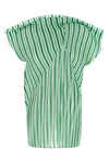 generic stripes (machine pleats) top in semi-transparent pleated fabric