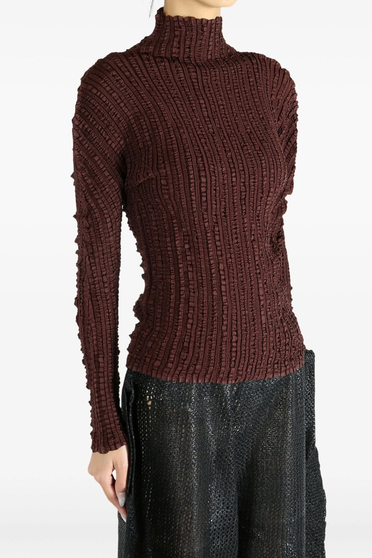 jellyfish pleats pleated fabric sweater