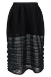 moving knit fabric midi skirt