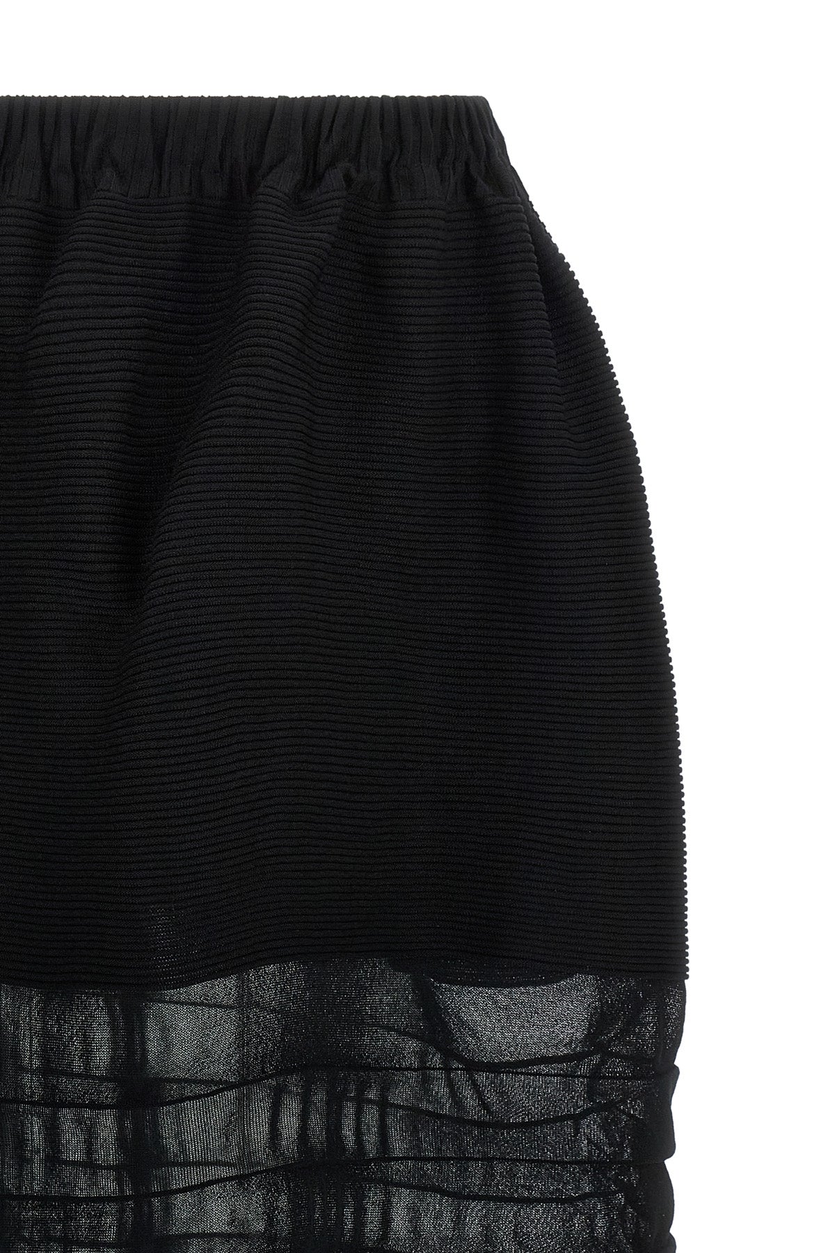 moving knit fabric midi skirt
