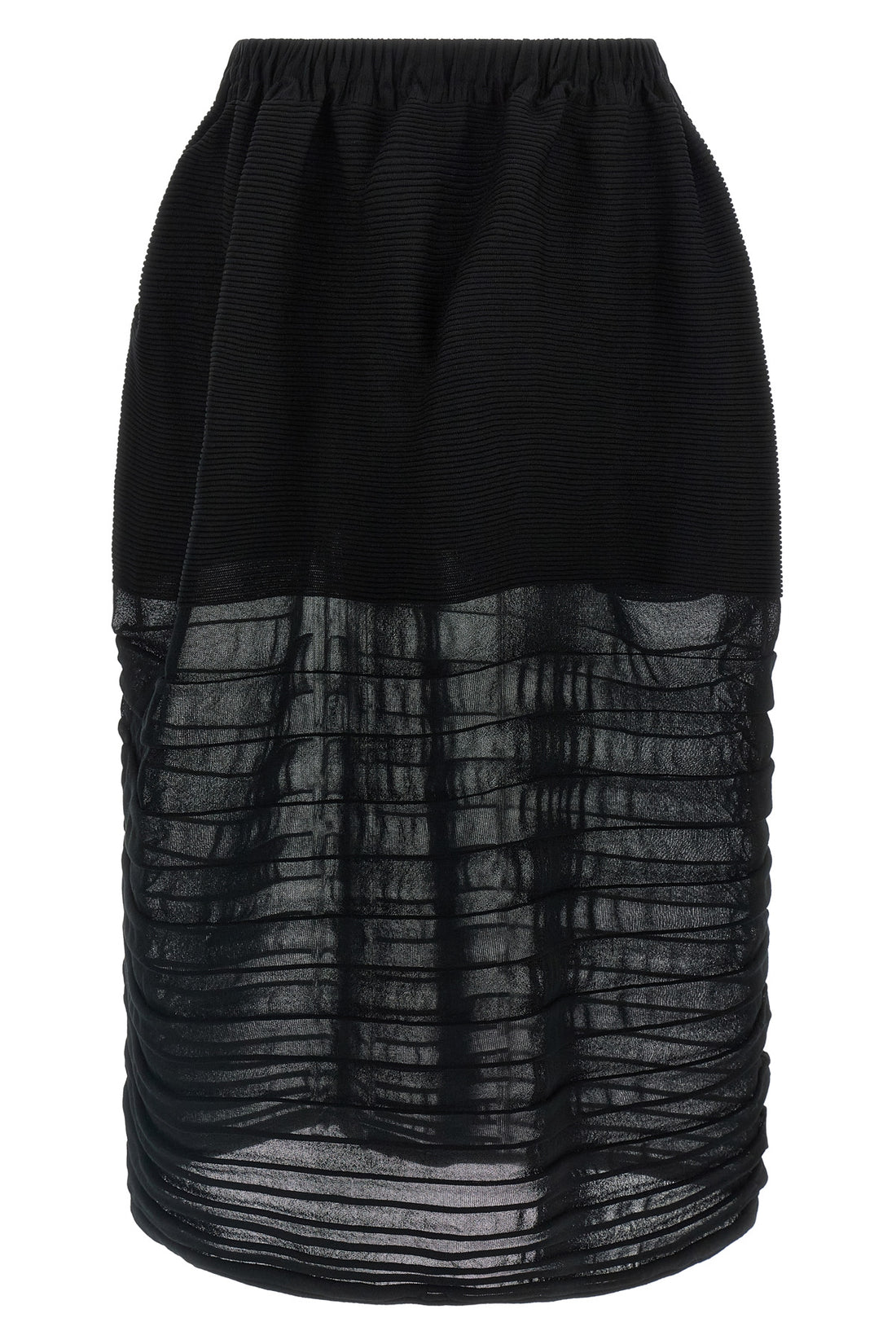 ISSEY MIYAKE 2 moving knit fabric midi skirt