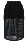 moving knit fabric midi skirt