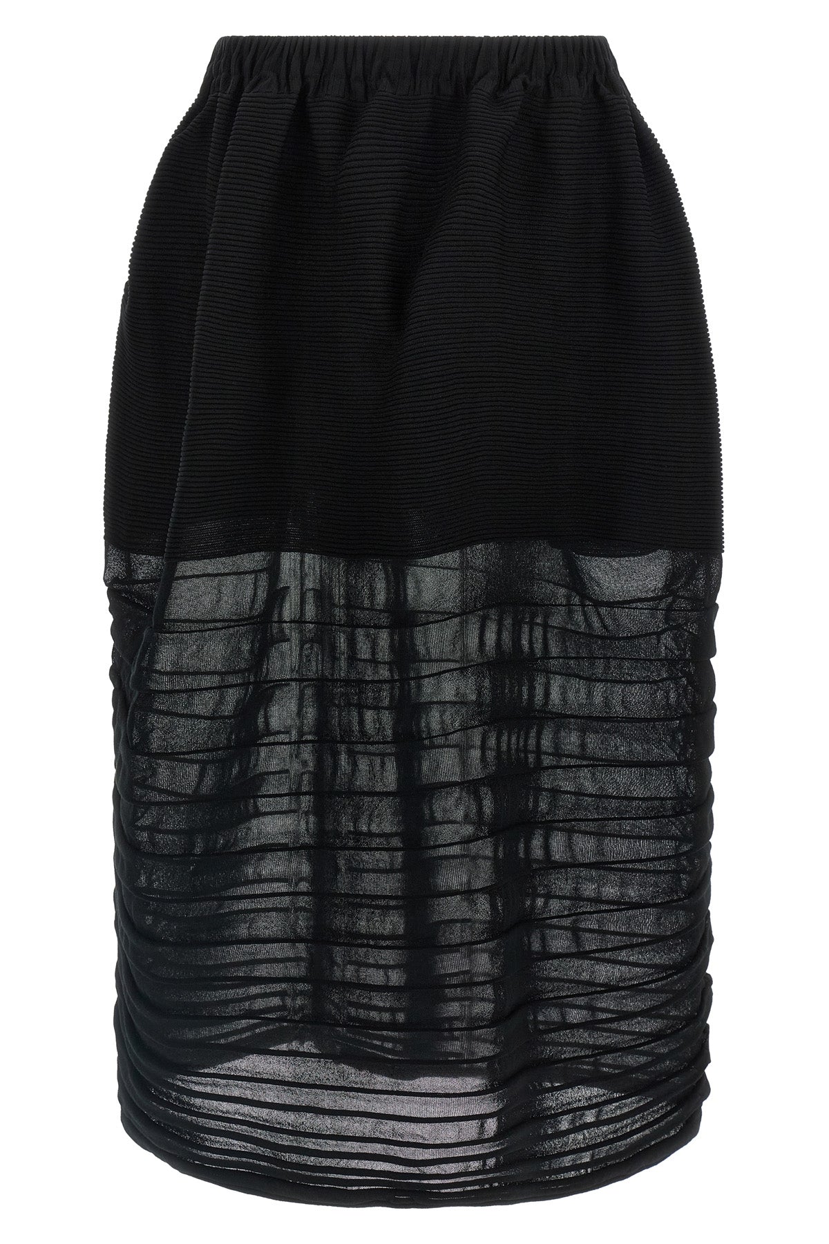moving knit fabric midi skirt
