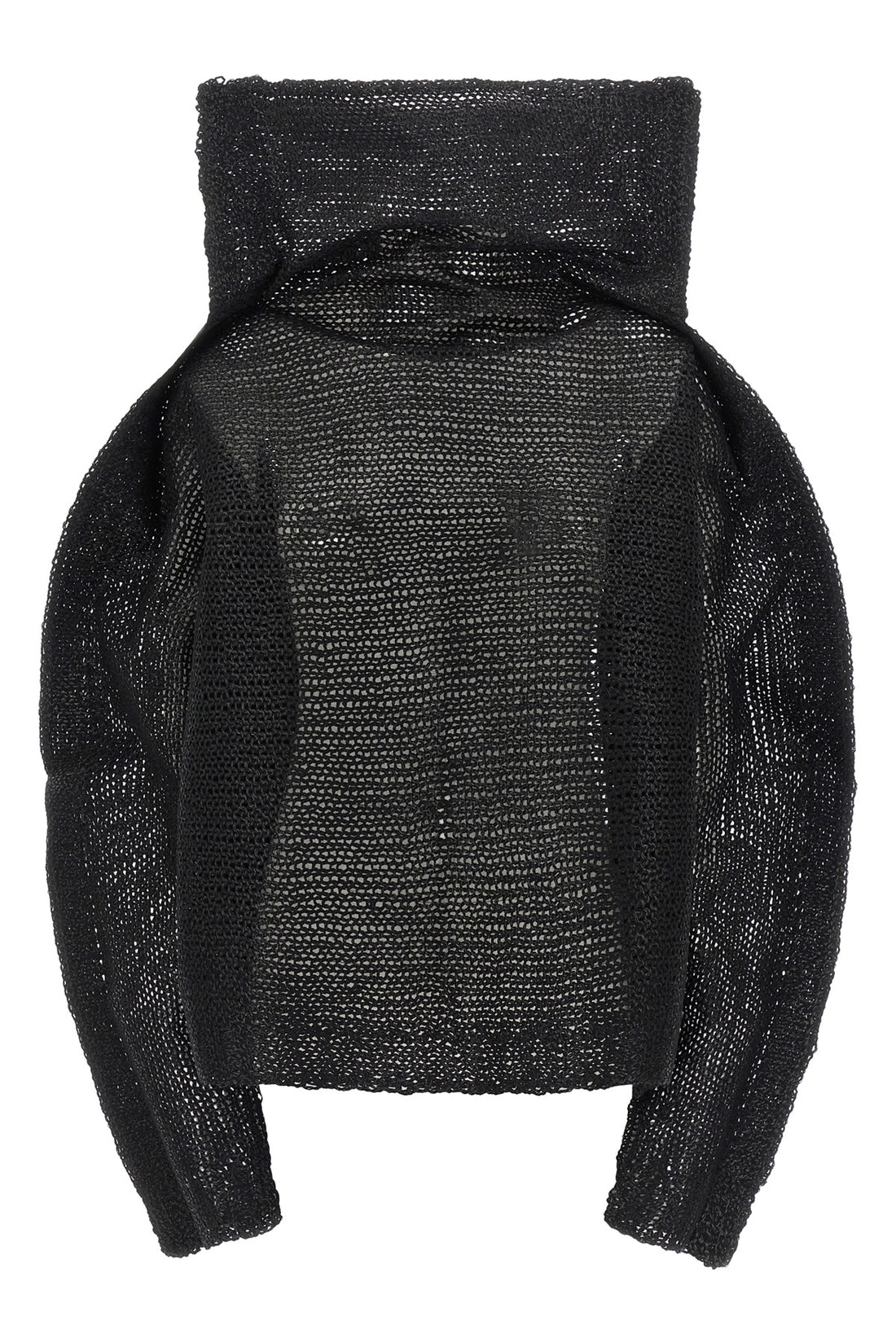 ISSEY MIYAKE 2 panini wool and alpaca yarn blend top