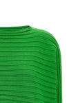 cotton cashmere knit top made of cashmere knit using a mix of two knit structu