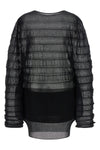 moving knit fabric top