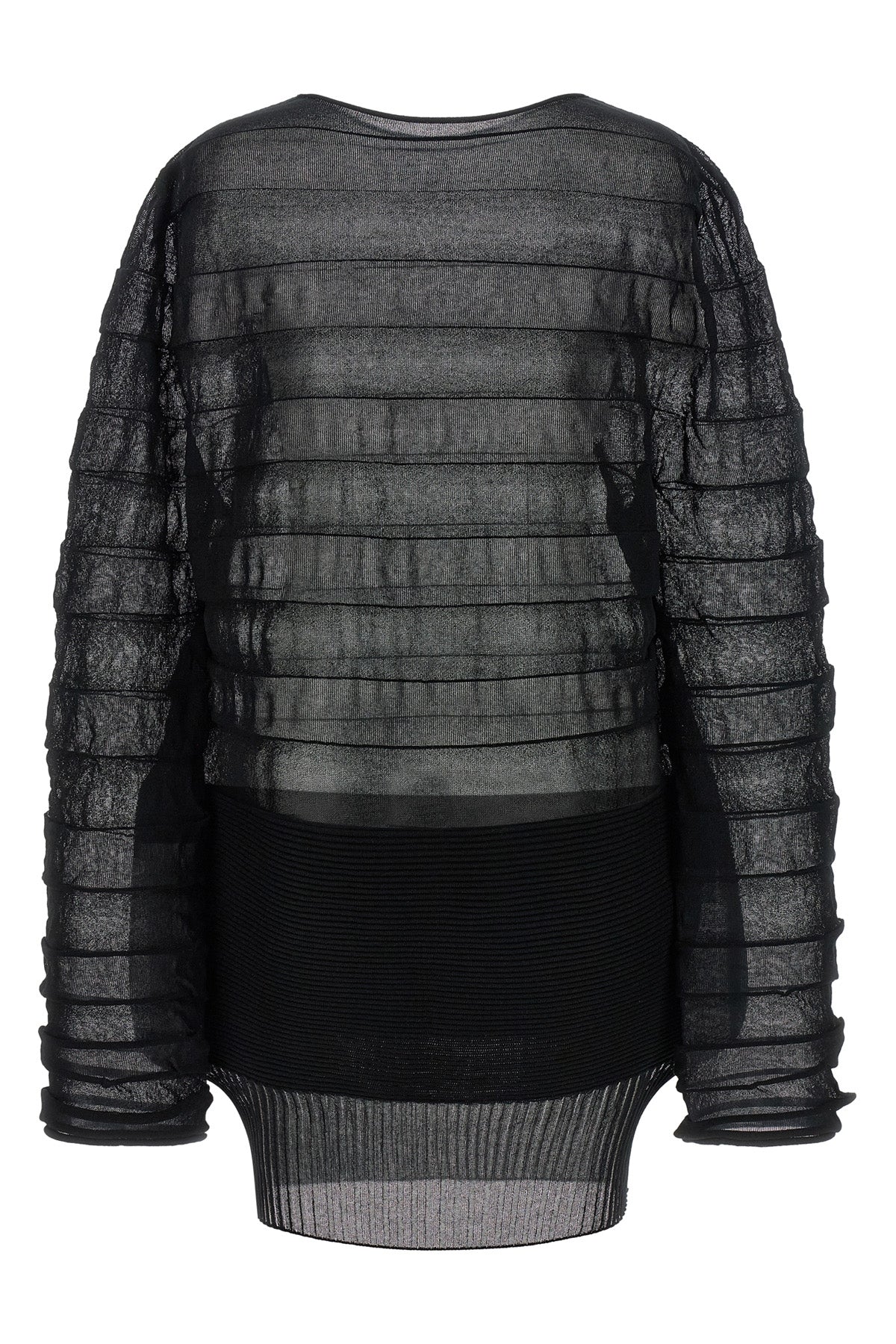 moving knit fabric top