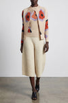 verve pleats top cardigan in pleated fabric