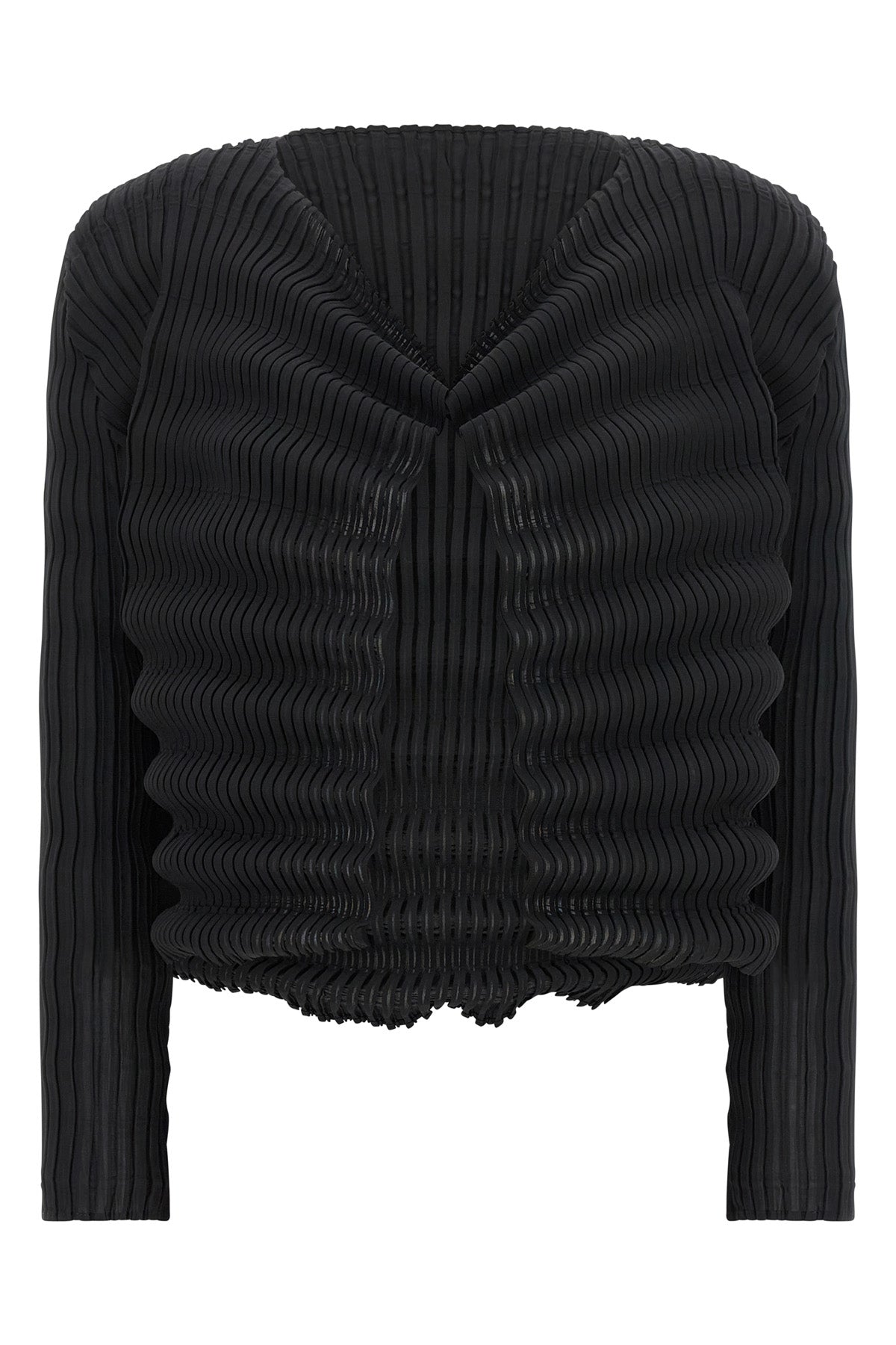 the spring pleats issey miyake cardigan sets new standards of sartorial archit
