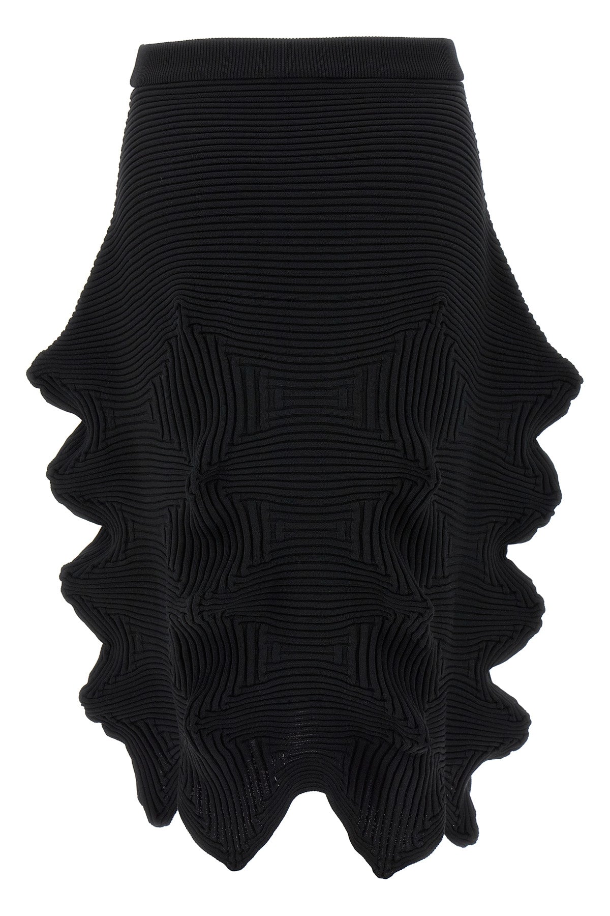 linkage knitted skirt