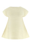 mini corrugated knit dress in ribbed fabric