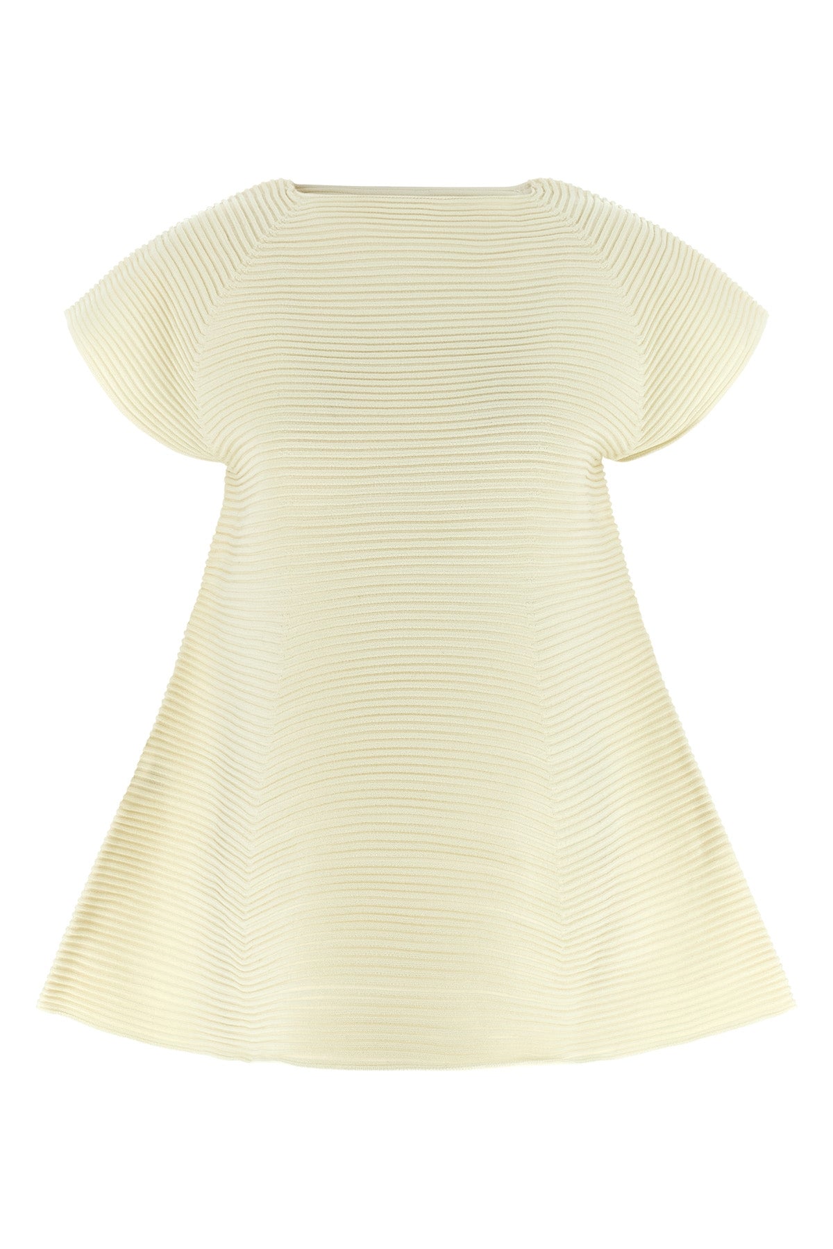 mini corrugated knit dress in ribbed fabric