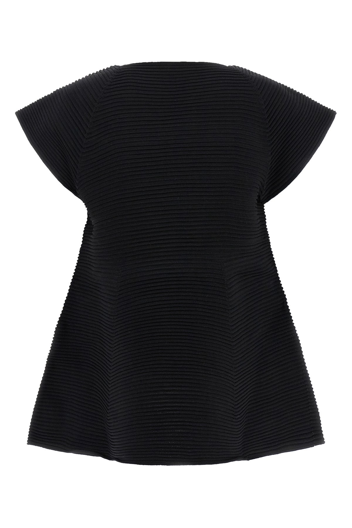 mini corrugated knit dress in ribbed fabric