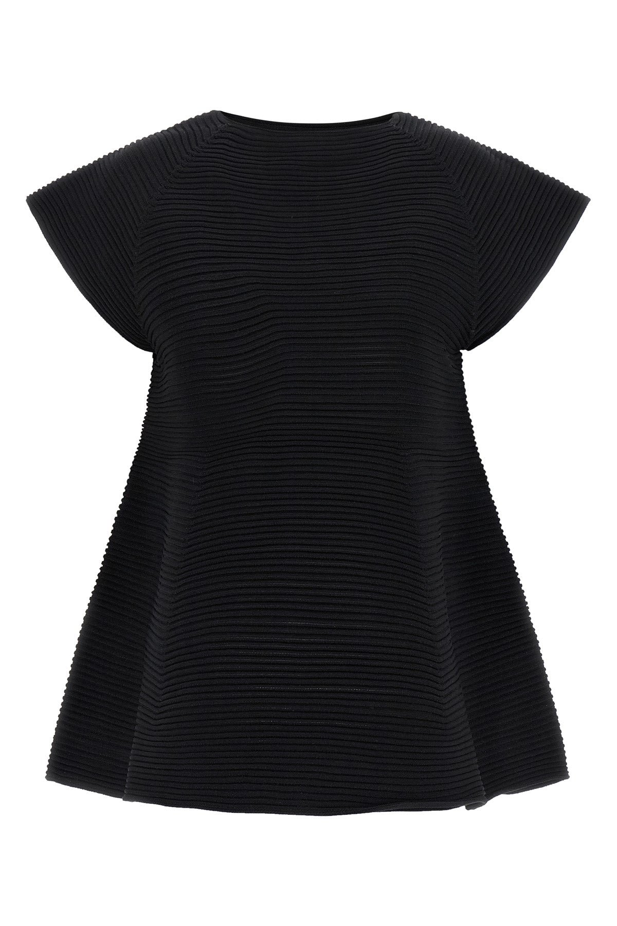 mini corrugated knit dress in ribbed fabric