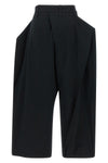 the issey miyake grainy pants define the space through architectural volumes