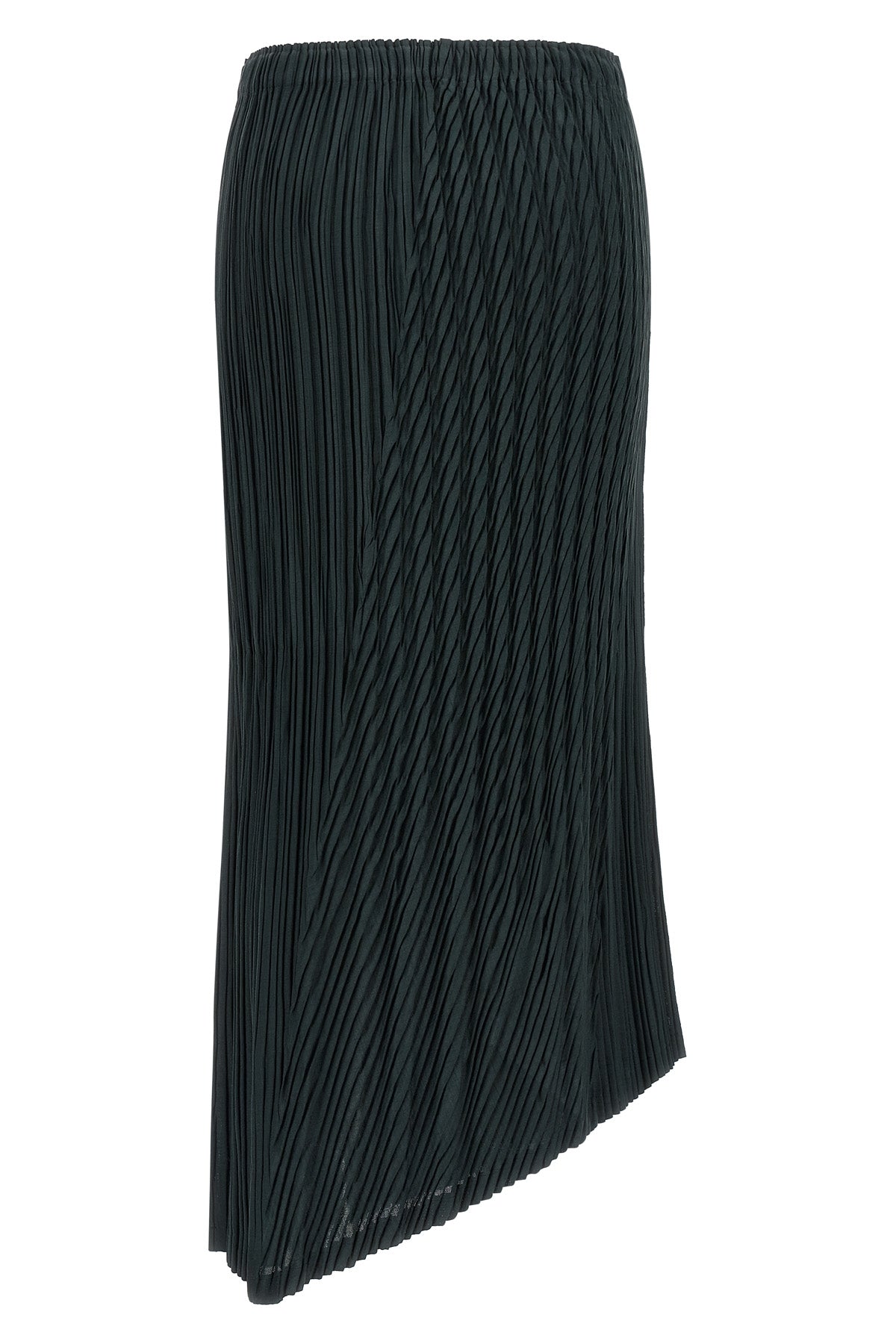 the issey miyake unfurling pleats midi skirt redefines volumes through an inno