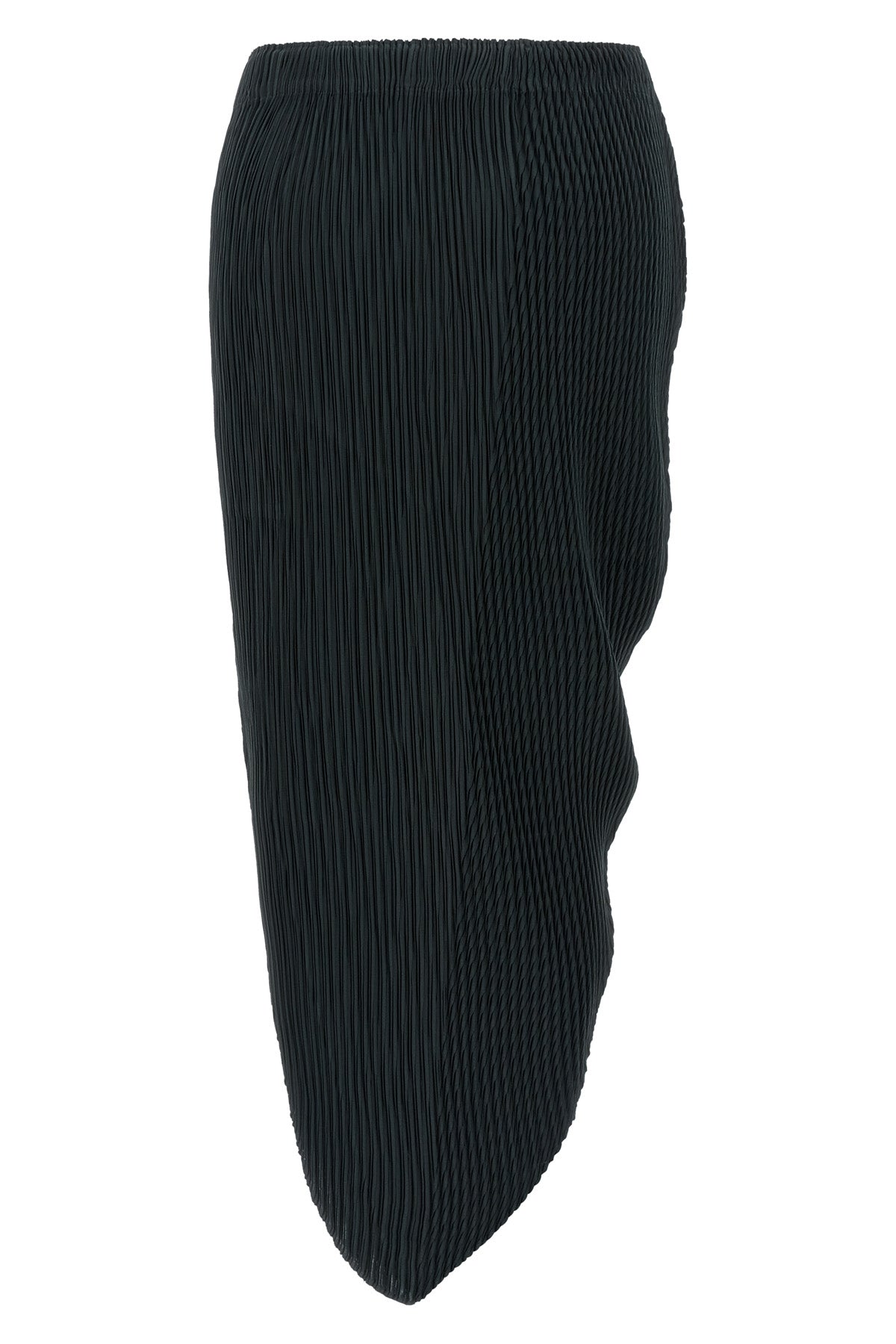 the leaf pleats issey miyake skirt redefines volumes through rigorous pleated