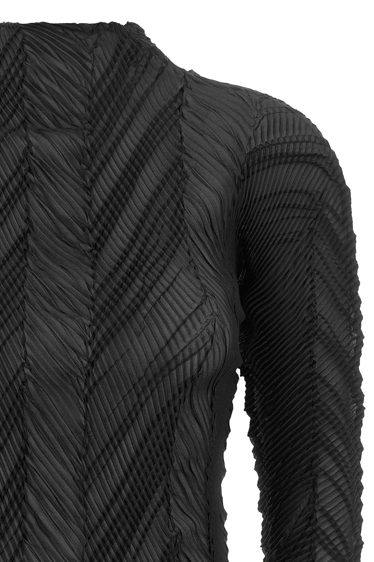 the issey miyake zigzag pleats knit redefines knitwear codes through a complex