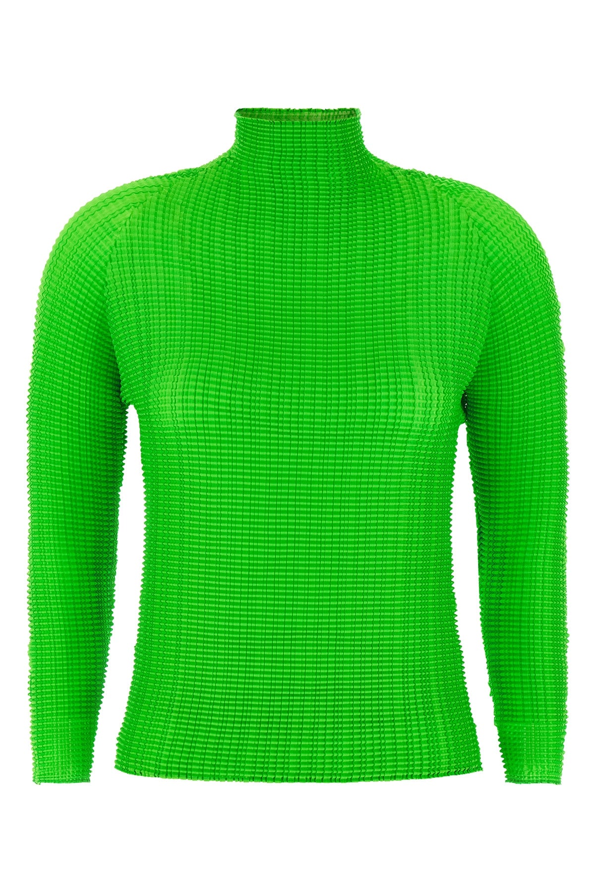 the issey miyake wooly pleats-68 blouse exemplifies the brands mastery of str