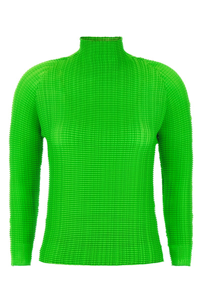 the issey miyake wooly pleats-68 blouse exemplifies the brands mastery of str