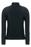 the wooly pleats-68 issey miyake high-neck blouse redefines volumes through a