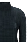 the wooly pleats-68 issey miyake high-neck blouse redefines volumes through a