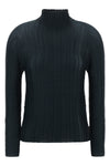 the wooly pleats-68 issey miyake high-neck blouse redefines volumes through a