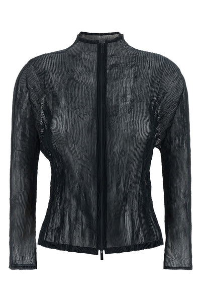 the chiffon twist 1 cardigan issey miyake exemplifies the brands mastery in t