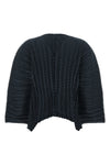 the unfurling pleats issey miyake cardigan redefines knitwear codes through a