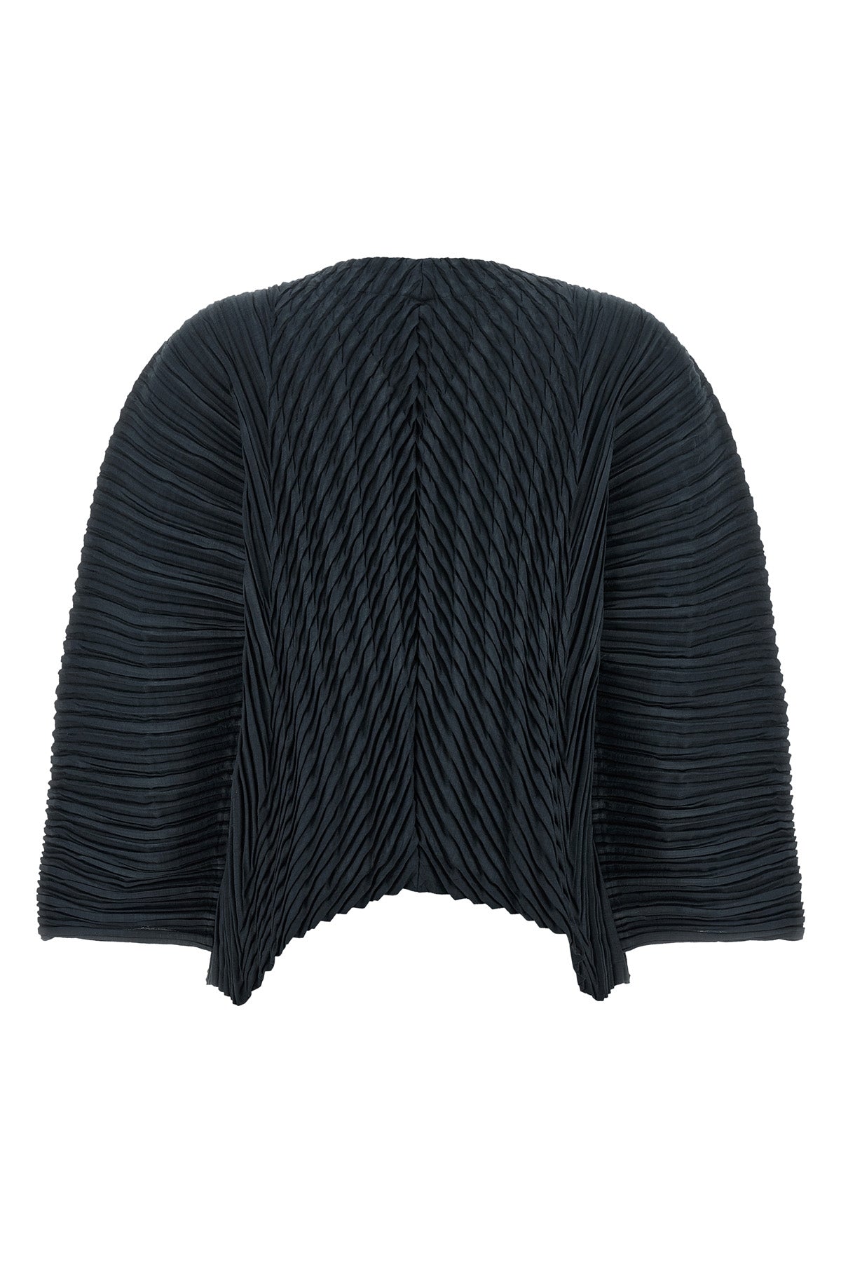 the unfurling pleats issey miyake cardigan redefines knitwear codes through a