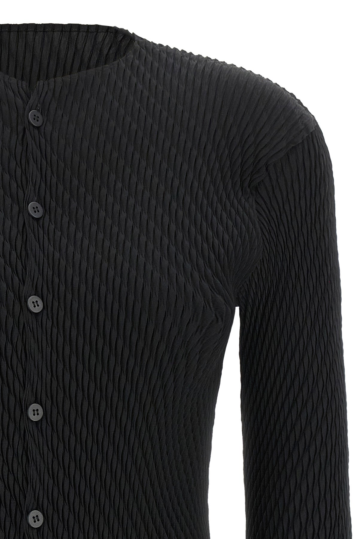 the issey miyake rhombus pleats cardigan redefines knitwear through an archite