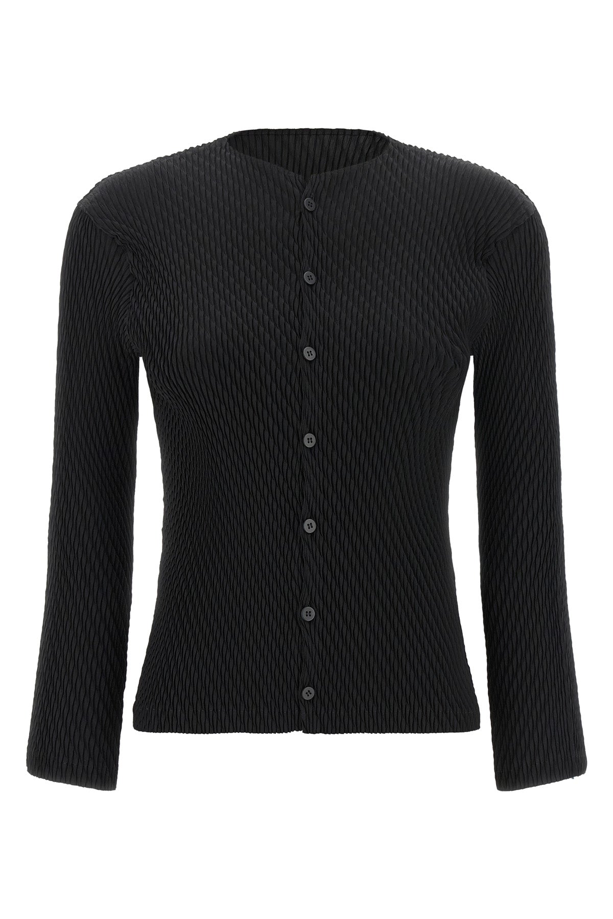 the issey miyake rhombus pleats cardigan redefines knitwear through an archite