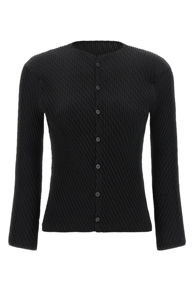 the issey miyake rhombus pleats cardigan redefines knitwear through an archite