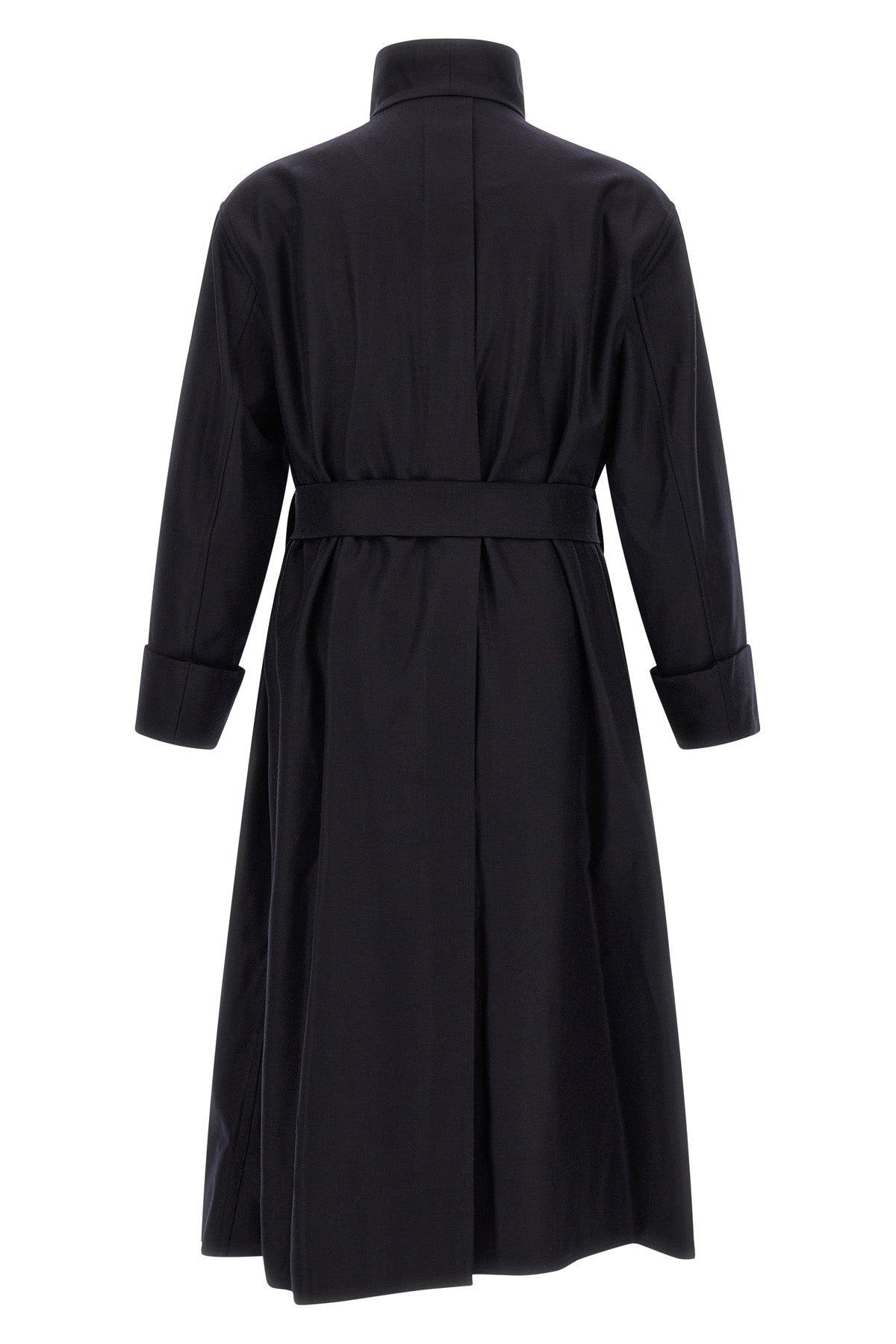 the issey miyake shell trench coat redefines the volumes of outerwear through